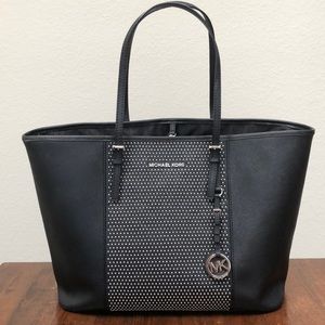 Michael Kors Jet Set Travel Studded Medium Tote